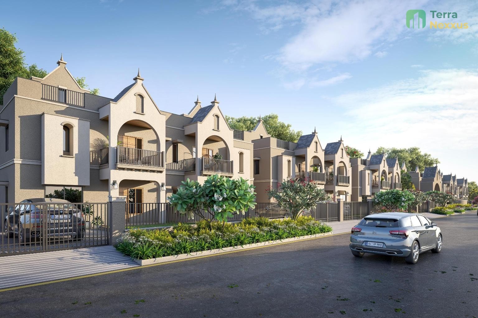 4 BHK Villa in Aroma Exotica, Vinzol, Ahmedabad - side view in Ahmedabad