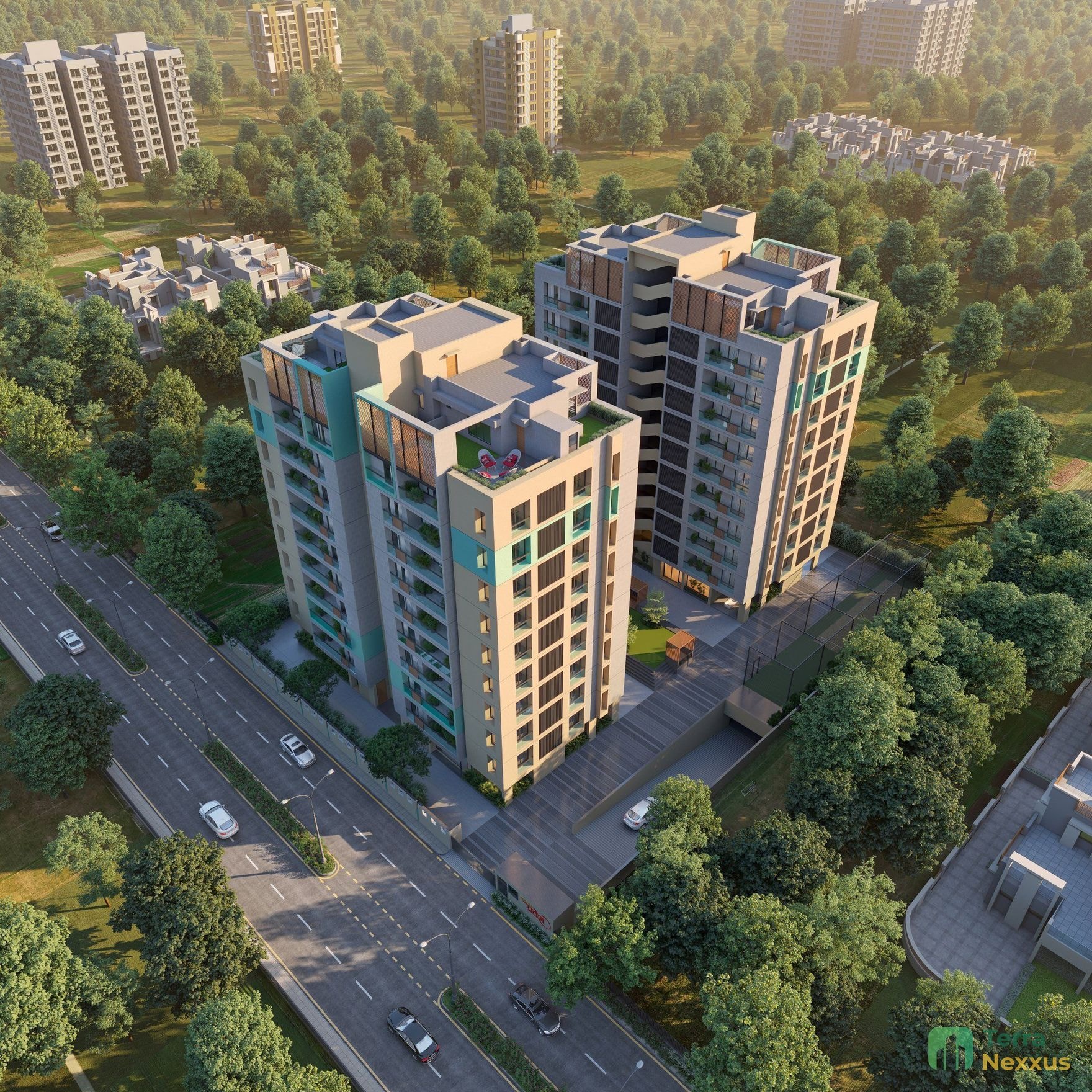 5 BHK Penthouse in Divyam Pravesh, Sargasan, Gandhinagar - exterior view in Gandhinagar