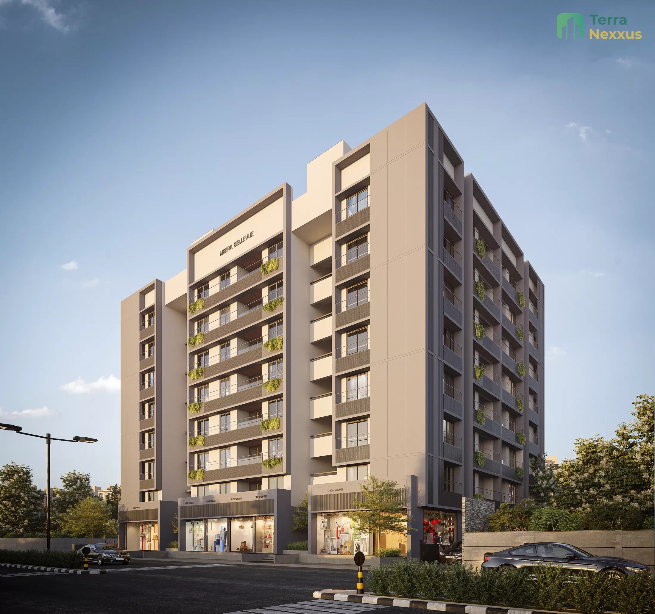 3 BHK Apartment in Meera Bellevue, Raysan, Gandhinagar - exterior view in Gandhinagar