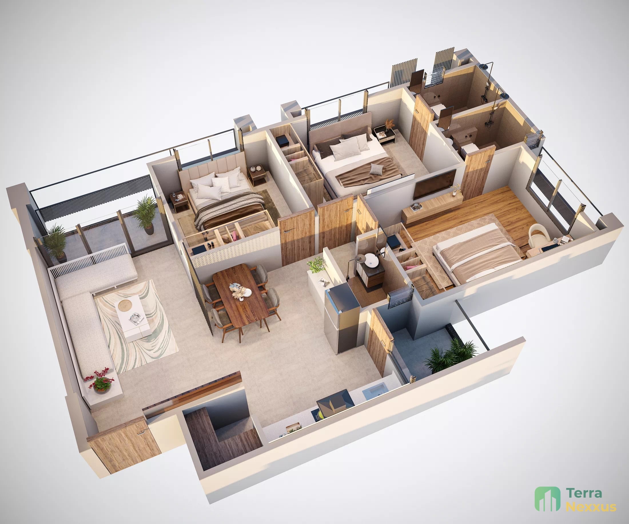 3 BHK Apartment in Meera Bellevue, Raysan, Gandhinagar - detail view in Gandhinagar