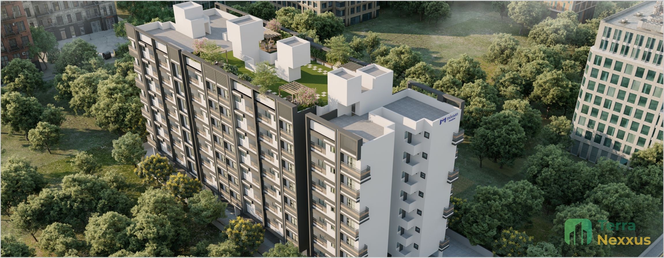 2 BHK Apartment in Mivaan Meadow, Ghodasar, Ahmedabad - exterior view in Ahmedabad