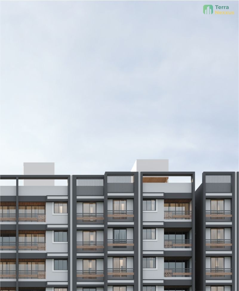 2 BHK Apartment in Mivaan Meadow, Ghodasar, Ahmedabad - side view in Ahmedabad