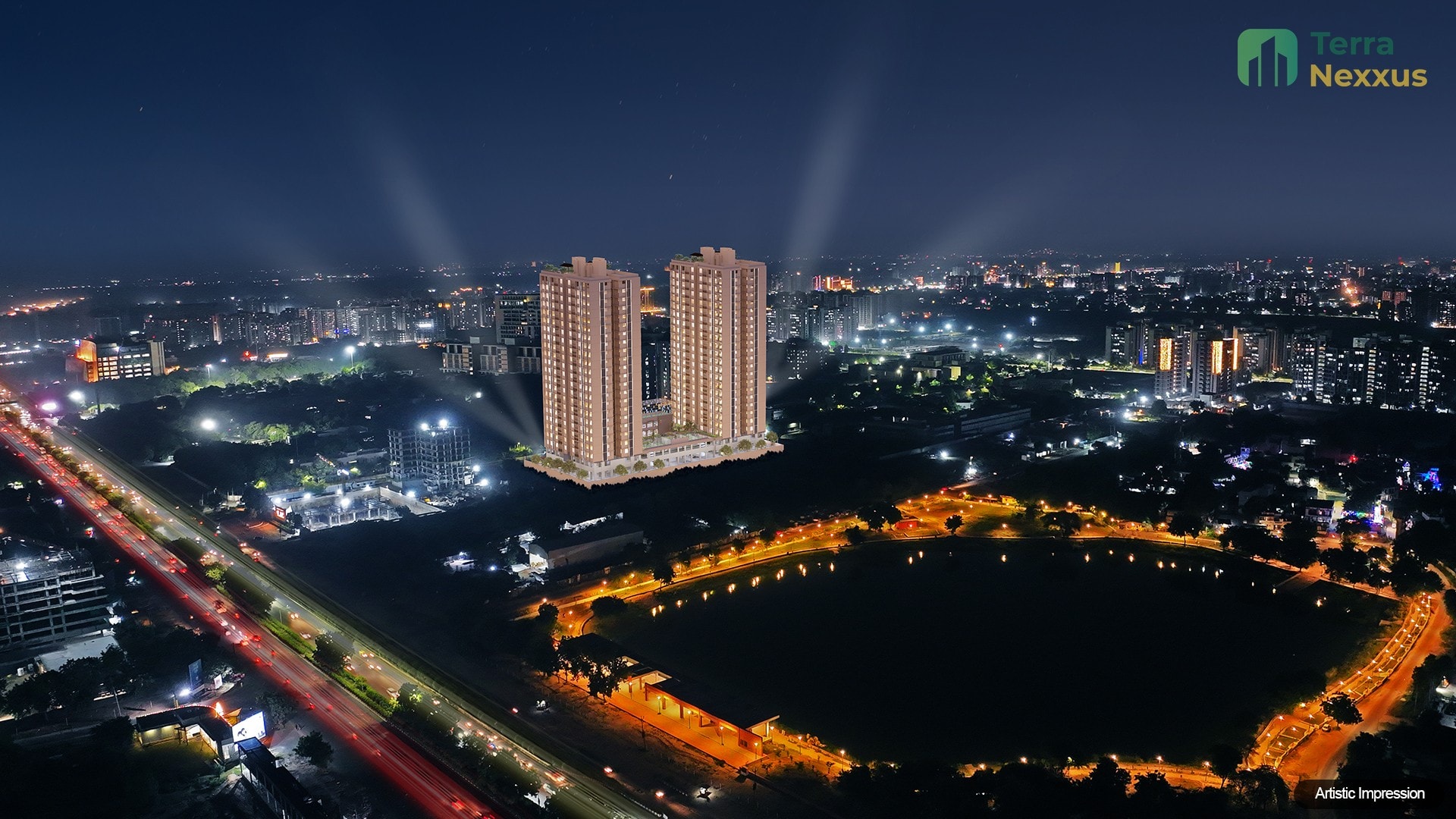 4 BHK Apartment in Malabar Retreat, Chharodi, Ahmedabad - side view in Ahmedabad