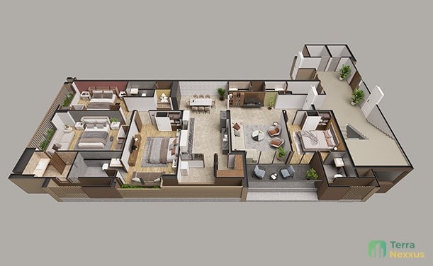 4 BHK Apartment in Manali Apartments, Vastrapur, Ahmedabad - side view in Ahmedabad