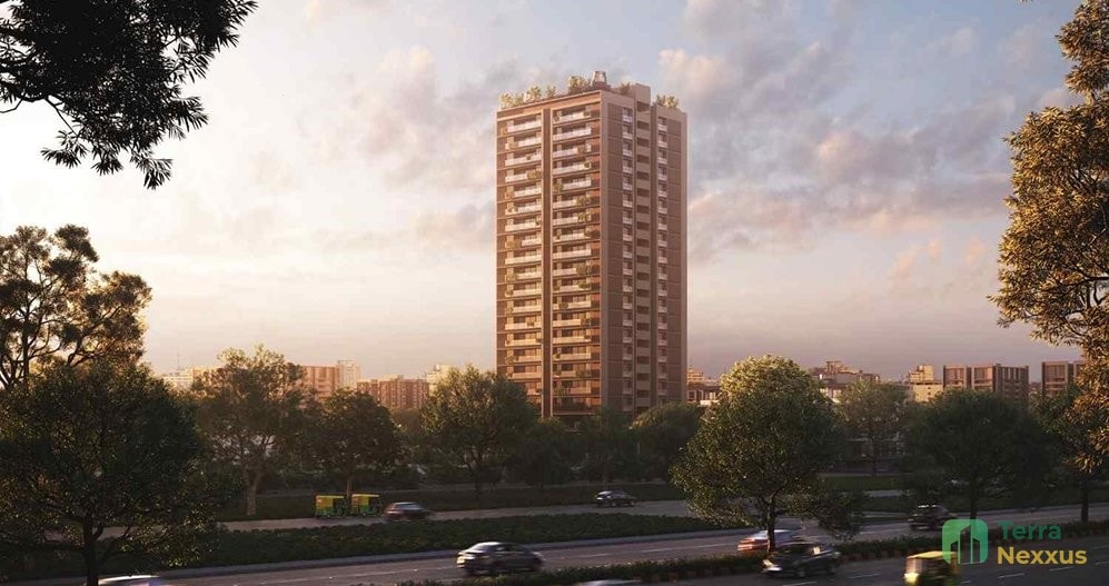 3 BHK Apartment in Omkar Skyzen, Kudasan, Gandhinagar - 3 BHK apartment for buy-new in Kudasan, Gandhinagar - main view