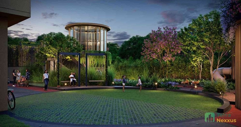 3 BHK Apartment in Omkar Skyzen, Kudasan, Gandhinagar - side view in Gandhinagar