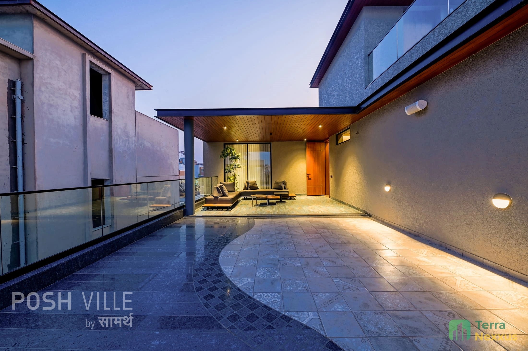 4 BHK Villa in Posh Ville By Saamarth, Raysan, Gandhinagar - side view in Gandhinagar