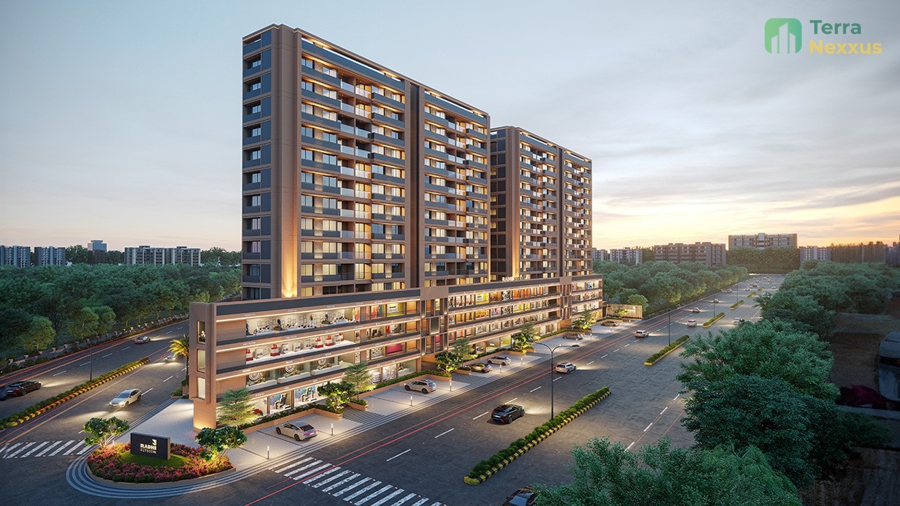 3 BHK Apartment in Radhe Elysium, Hathijan, Ahmedabad - 3 BHK apartment for buy-new in Hathijan, Ahmedabad - main view