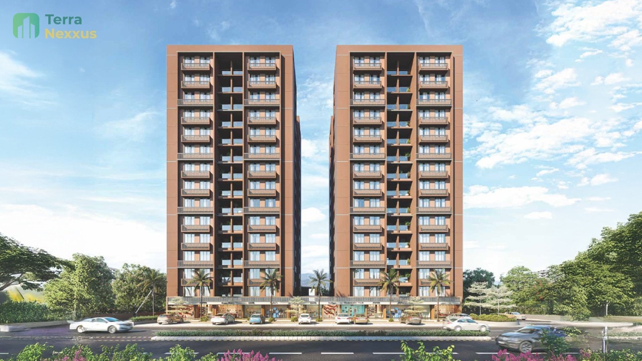 2 BHK Apartment in Radhe Parijat, Ramol, Ahmedabad - side view in Ahmedabad