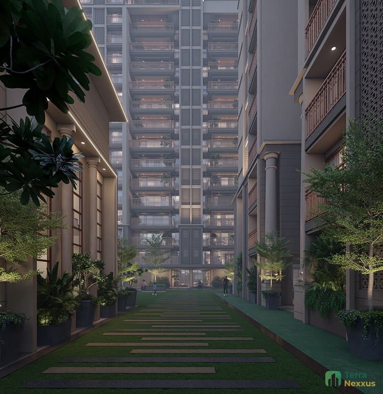 4 BHK Apartment in Rajyash Meghalaya, Navrangpura, Ahmedabad - side view in Ahmedabad