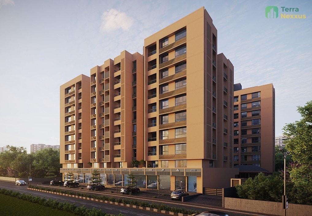 3 BHK Apartment in Rhythm Aura, Bopal, Ahmedabad - exterior view in Ahmedabad