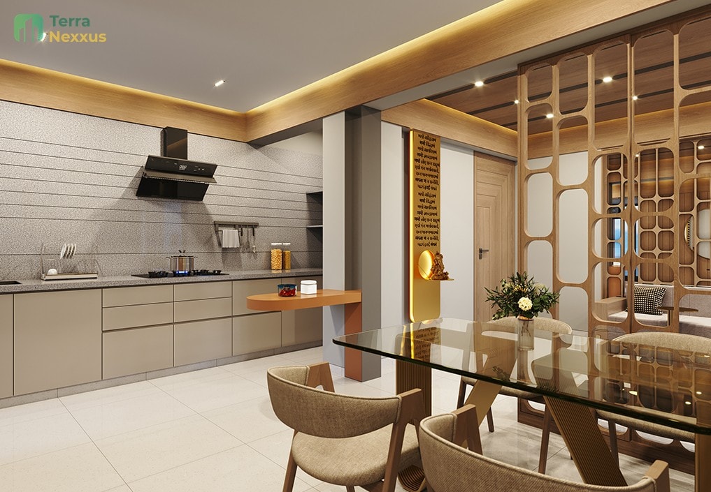 3 BHK Apartment in Rhythm Aura, Bopal, Ahmedabad - side view in Ahmedabad
