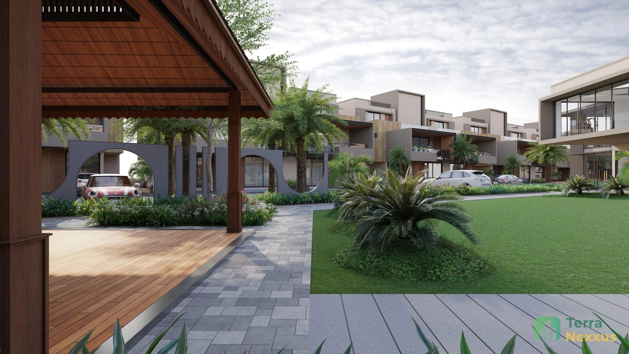 4 BHK Villa in Saamarth Twinland, Koba, Gandhinagar - side view in Gandhinagar