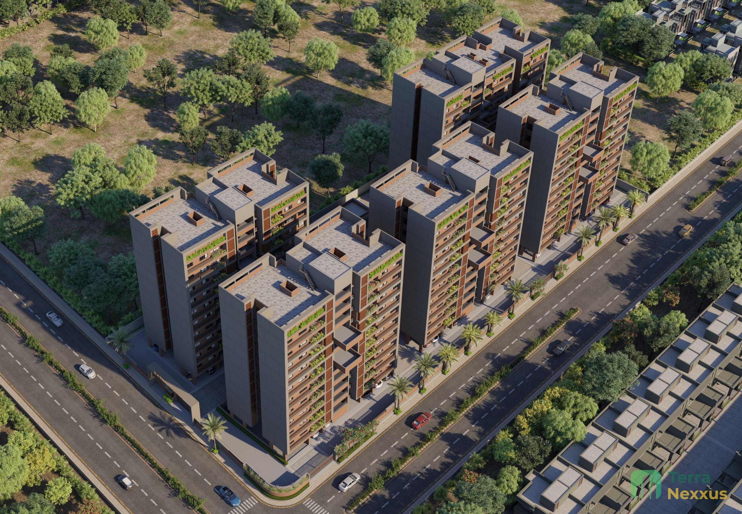 3 BHK Apartment in Satva Imperia, nava naroda, Ahmedabad - side view in Ahmedabad