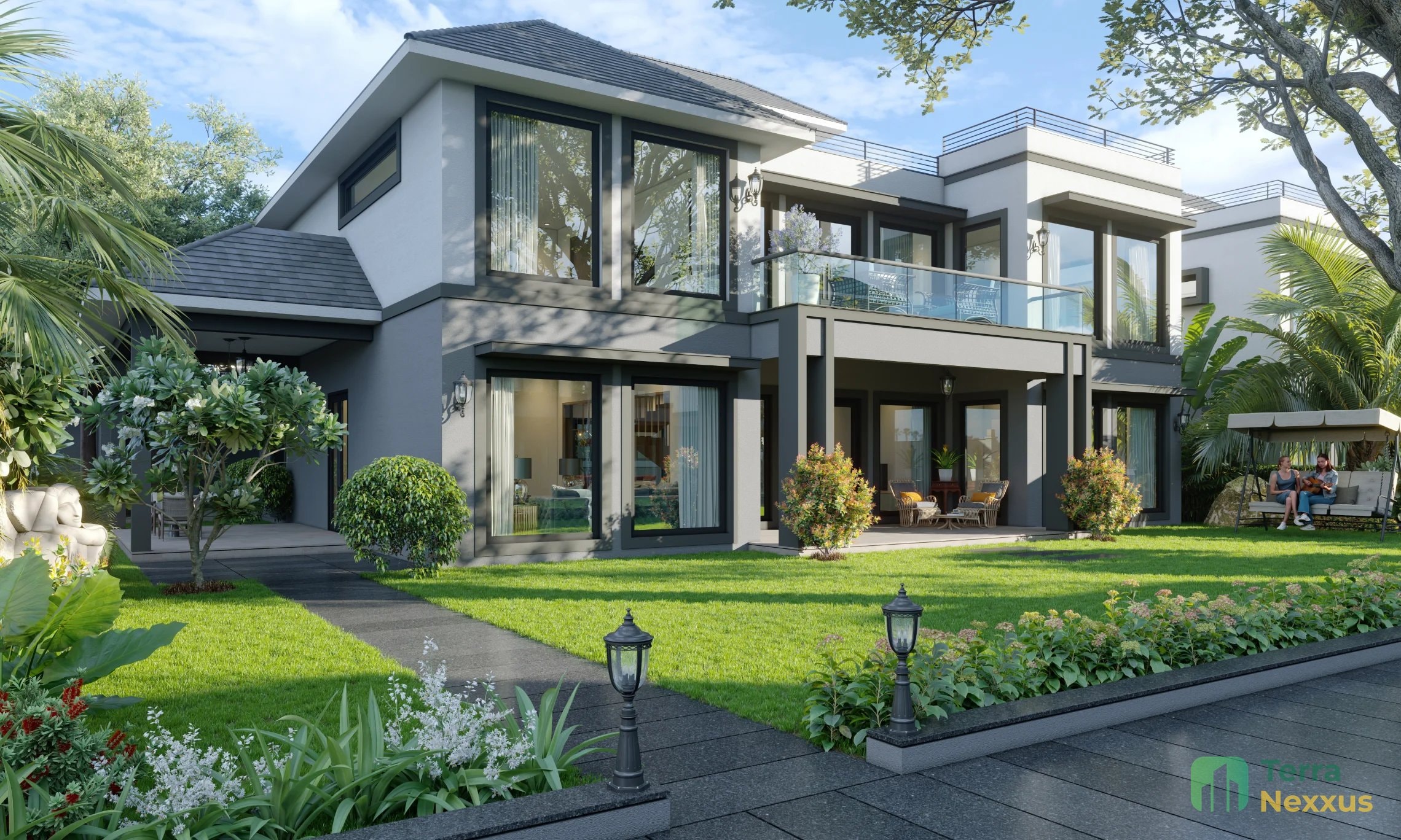 2 BHK Villa in Shree Vrundavan Villa 8, Khodiyar, Ahmedabad - exterior view in Ahmedabad
