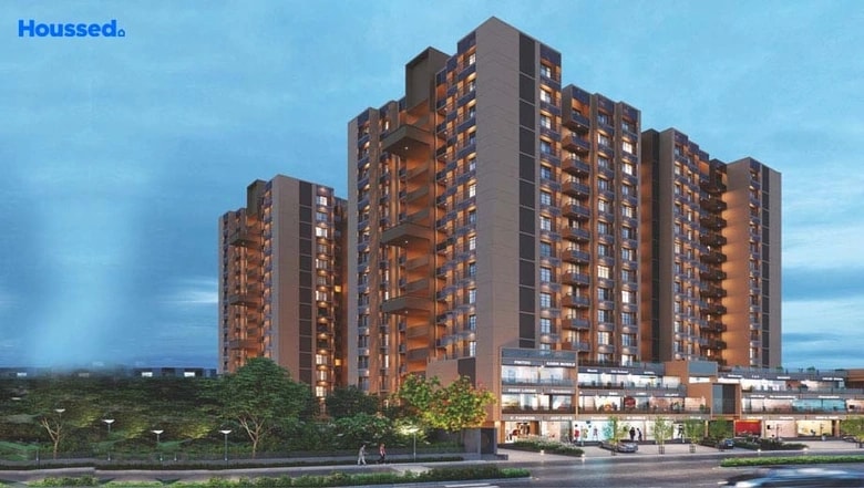 Resale Property - 3 BHK apartment for buy-resale in Narnarayan Shivanta Bhadaj, Ahmedabad - main view