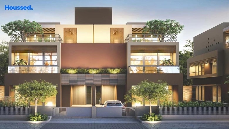 Resale Property - 4 BHK villa for lease in Alpine Woods Sanathal, Ahmedabad - main view